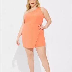 Torrid sz 16 one shoulder romper dresss